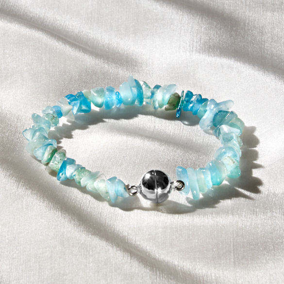 Pagen Aquamarin-Armband L 19 cm