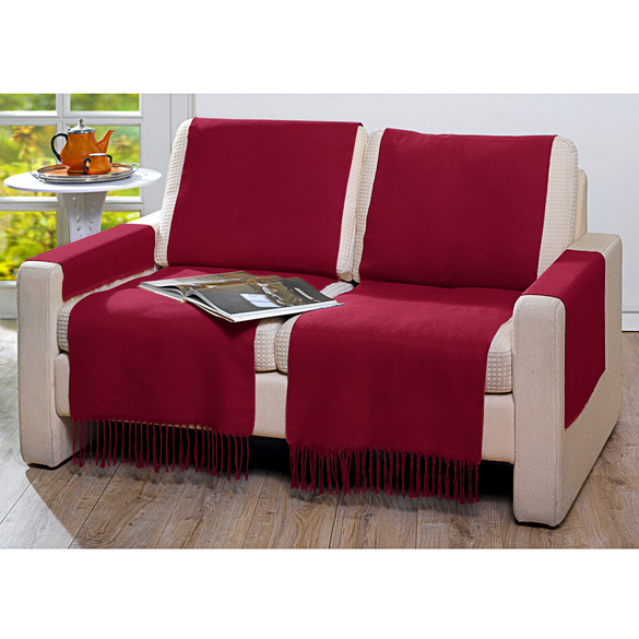 Armlehnenschoner bordeaux 50 x 70 cm, 2er-Set