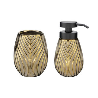 Bad-Accessoire Set „Idro“, 2-tlg., gold WENKO Bad-Accessoire Set „Idro“, 2-tlg., gold WENKO