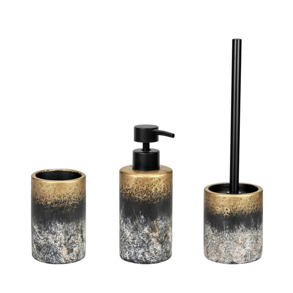 Bad-Accessoire Set „Lacona“, 3-tlg., aus Beton