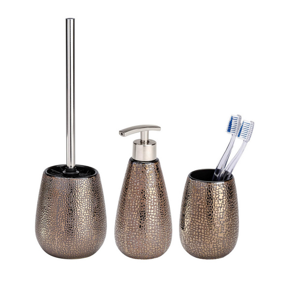Bad-Accessoire Set „Marrakesh“, 3-tlg., braun