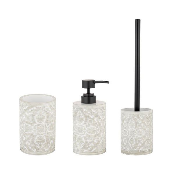 Bad-Accessoire Set „Ortezzano“, 3-tlg. aus Polyresin