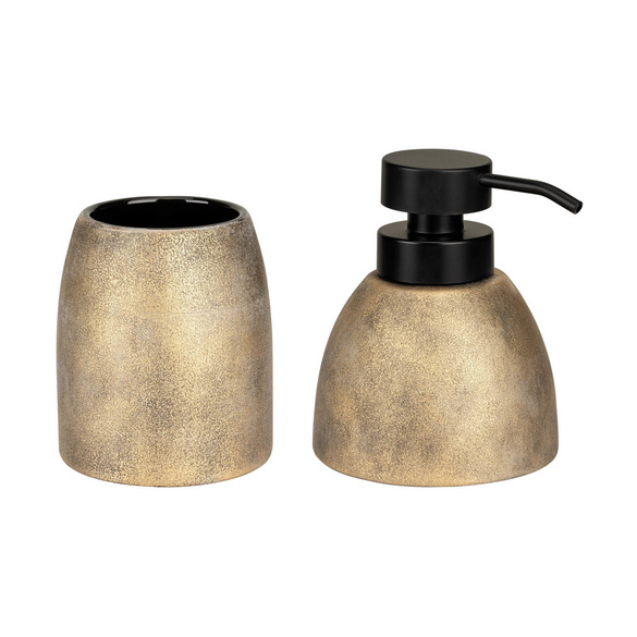 Bad-Accessoire Set „Tremea“, 2-tlg., bronze