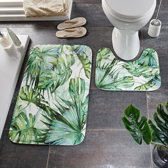 Badematten "Palmblätter" 2er-Set