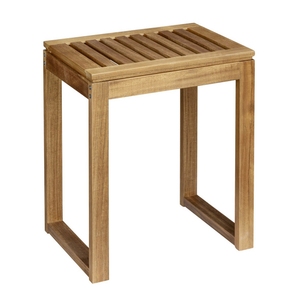 Badhocker Fondi aus Akazienholz