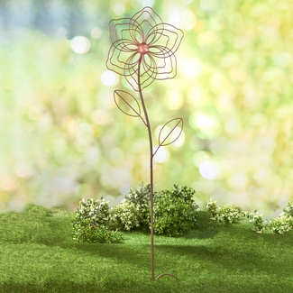 Mini Solar Blume aus Glas Gartenstecker verschiedene Farben - Geschen,  15,41 €