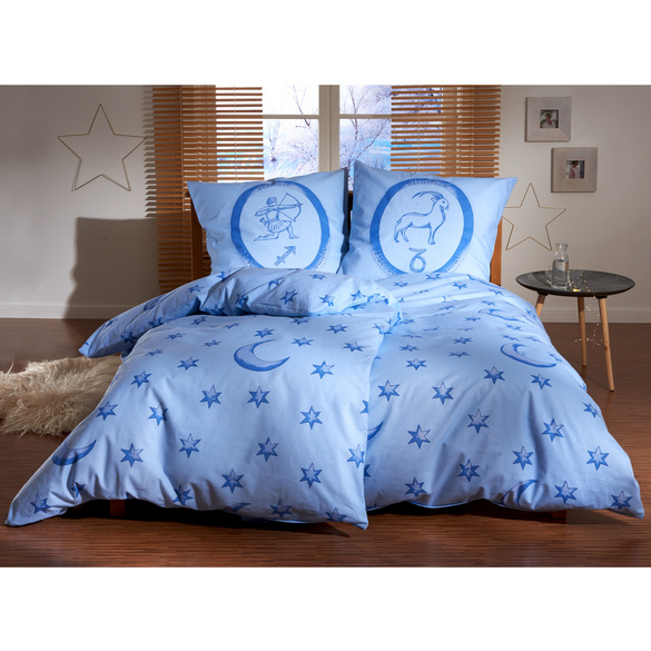 Bettwäsche "Schütze" hellblau, 2-tlg