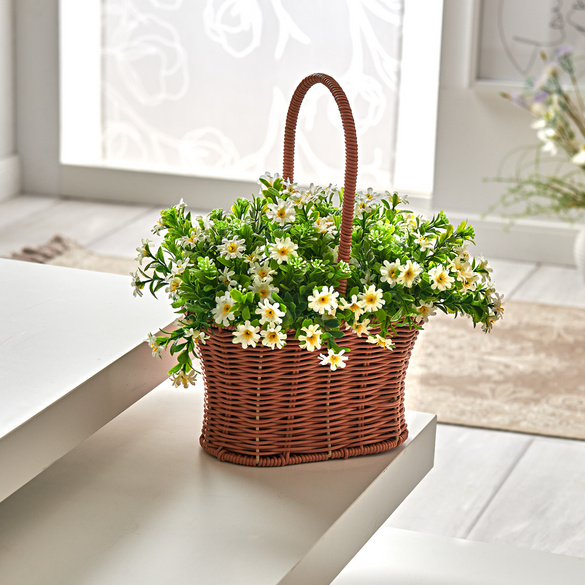 Blumenkorb mit künstlichen Margeriten Eldo