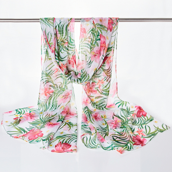 Pagen Chiffonschal "Hibiskus"
