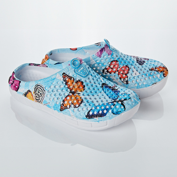 Clog „Schmetterlinge” blau