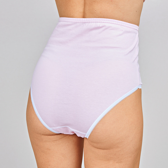 Damen-Schlüpfer weiß/rosa/Blümchen, 4er-Set