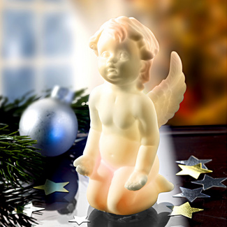 Deko Engel PVC mit LED Farbwechsel