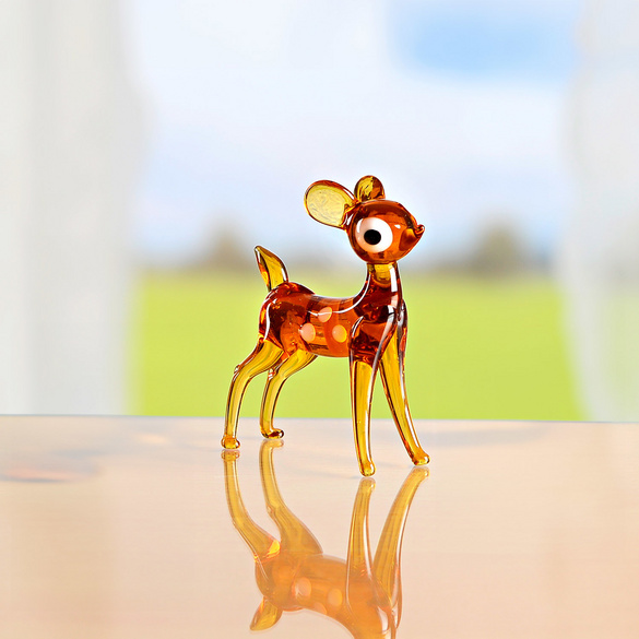 Deko Glasfigur "Rehkitz" stehend