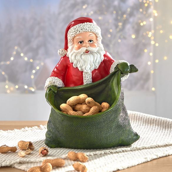 Dekofigur Nikolaus mit Sack zum Befüllen