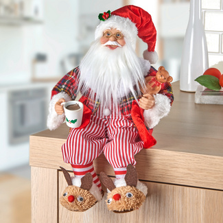 Dekofigur Weihnachtsmann Kantensitzer Dekofigur Weihnachtsmann Kantensitzer