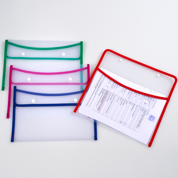 Dokumentenmappen A4, Kunststoff, 4er-Set