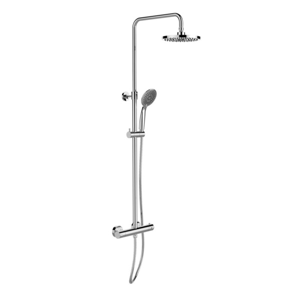 Duschsystem Young Eco mit Thermostat Chrom