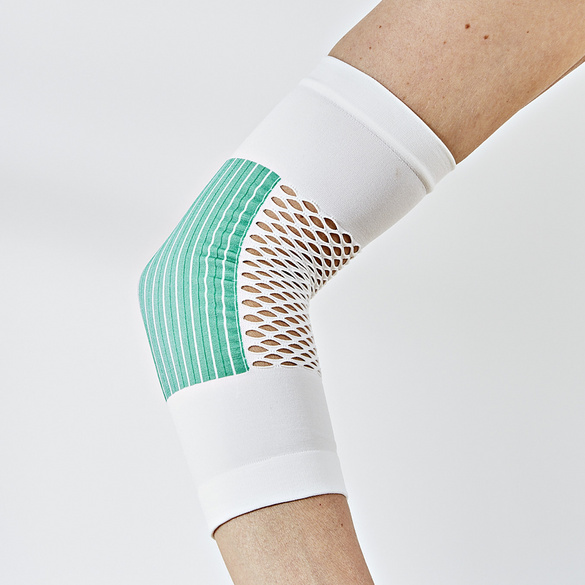 Ellenbogen-/Kniebandage mit Gelenkpflege grün
