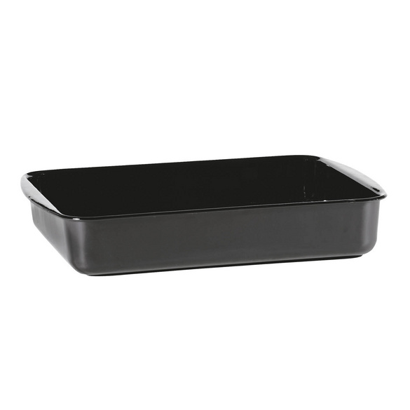 Emaille-Auflaufform 41 x 32 cm schwarz