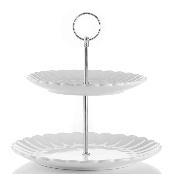 Etagere „Luxe“ 2-stufig weiß