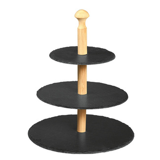 Etagere mit Schieferplatten 3-stöckig KESPER Etagere mit Schieferplatten 3-stöckig KESPER