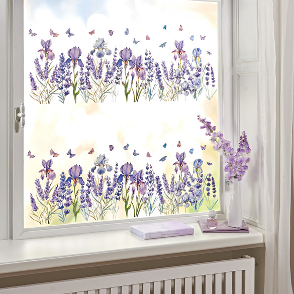 Fensterbild "Lavendel" selbstklebend 2er-Set