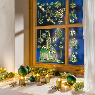 Hochwertige Fensterbilder für Weihnachten