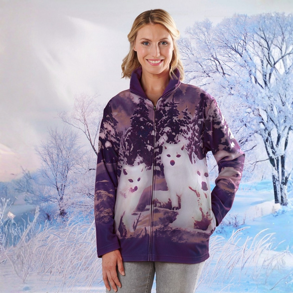 Pagen Fleece-Jacke "Wolfsrudel"