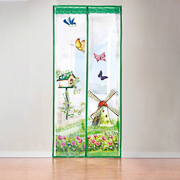 Fliegenvorhang für Balkontür mit Magnet "Zaubergarten", 96 x 200 cm
