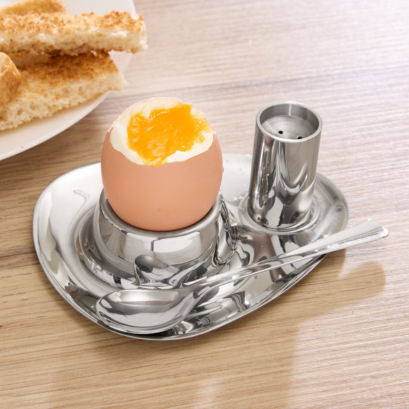 Frühstücksei Edelstahlgarnitur 3-tlg