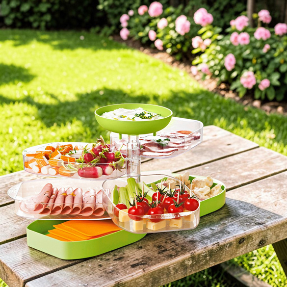 Frischhaltebox mit Buffet, grün