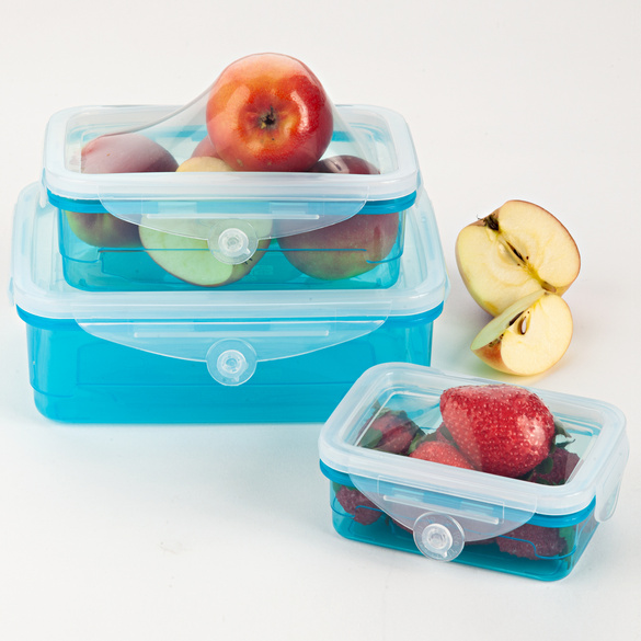 Goldeluxe 3 Frischhaltedosen 840ml - BPA-frei & Luftdicht Für Küche