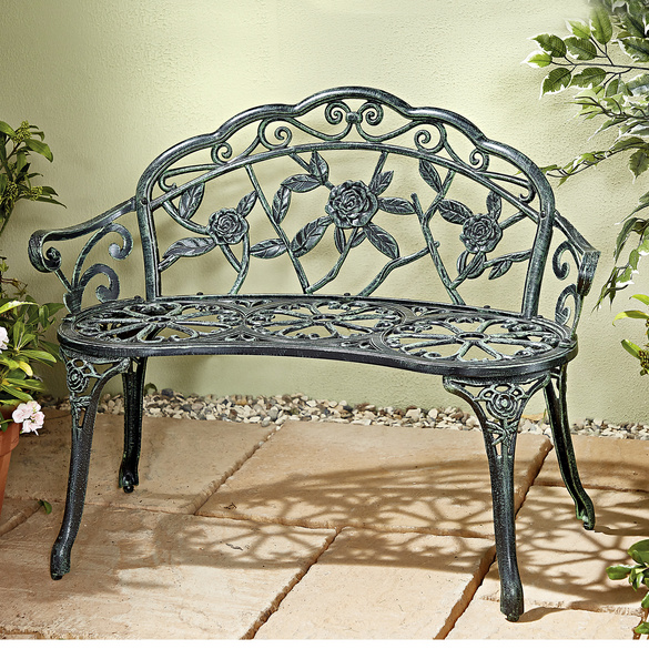 Gartenbank "English Rose" Vintage-Stil