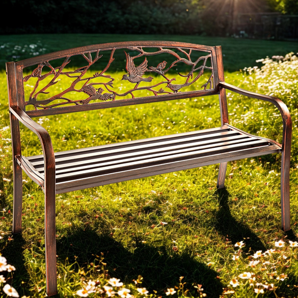 Gartenbank "Versailles" aus rostresistentem Stahl