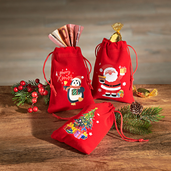 Geschenkbeutel Weihnachten, 3erSet 3PAGEN
