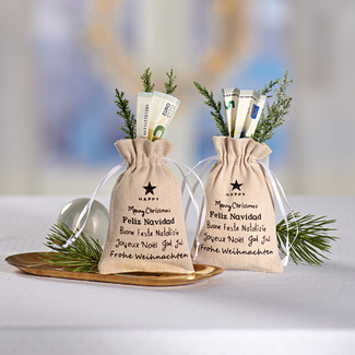 Geschenktaschen "Weihnachtsgrüße" 2er-Set Eldo Geschenktaschen "Weihnachtsgrüße" 2er-Set Eldo