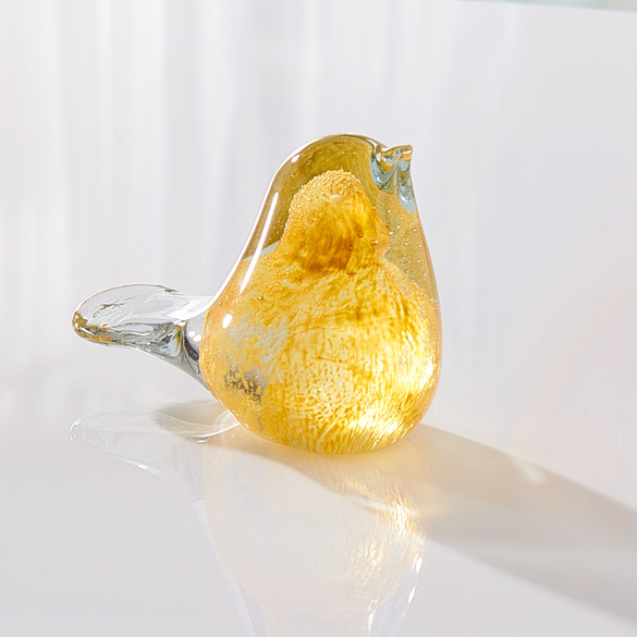 Glasvogel Figur citringelb Eldo