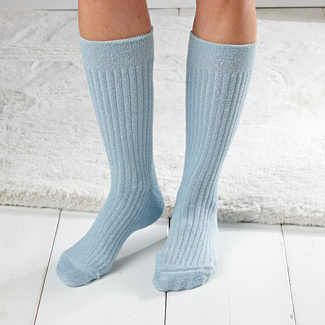 Glitter-Kniestrümpfe hellblau Glitter-Kniestrümpfe hellblau