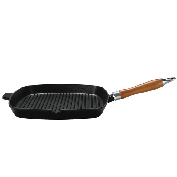 Grillpfanne 28 x 28 cm Rustica mit Kirschholzgriff