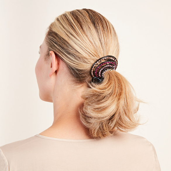 Haarspangen-Kreisel mit Strass-Steinen 2er-Set