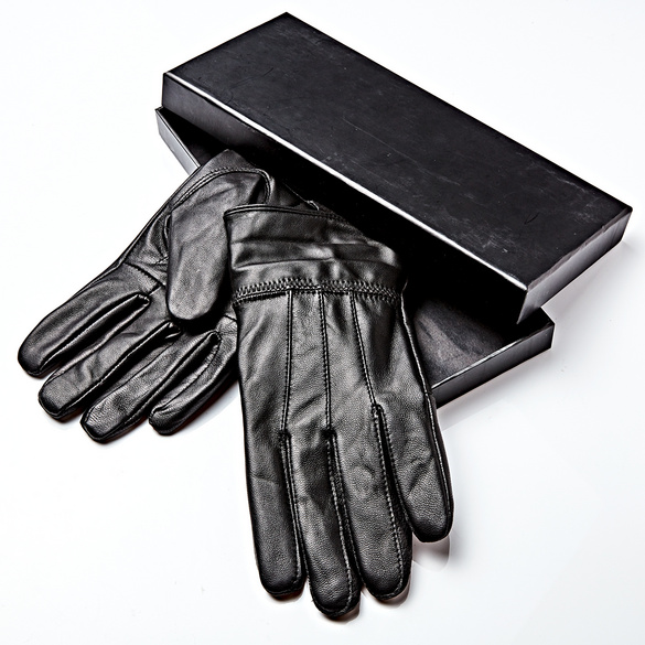3Pagen Handschuhe Lammleder, schwarz