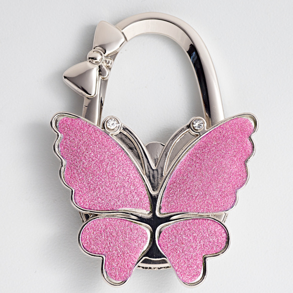 Handtaschenhalter „Schmetterling” pink