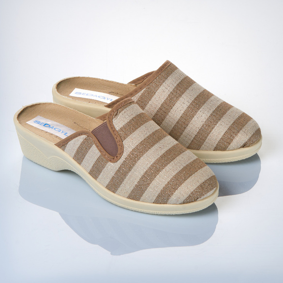 Pagen Hausschuh "Rike" beige-natur