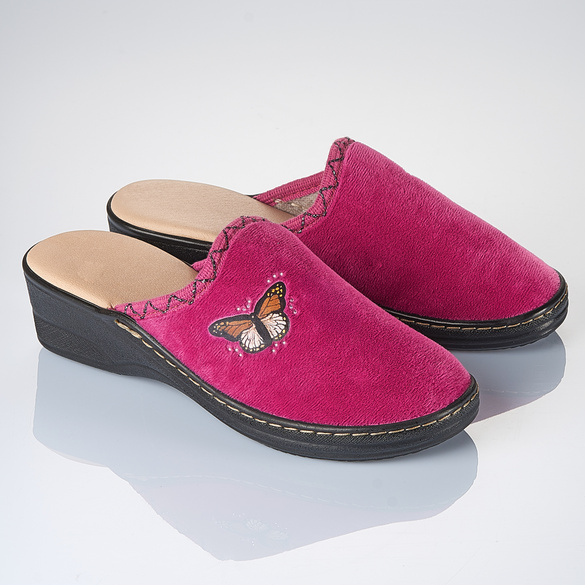 Pagen Hausschuh Schmetterling pink