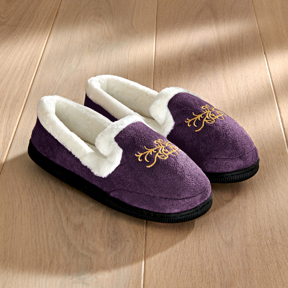 Hausschuh mit Fleecefutter "Amethyst"