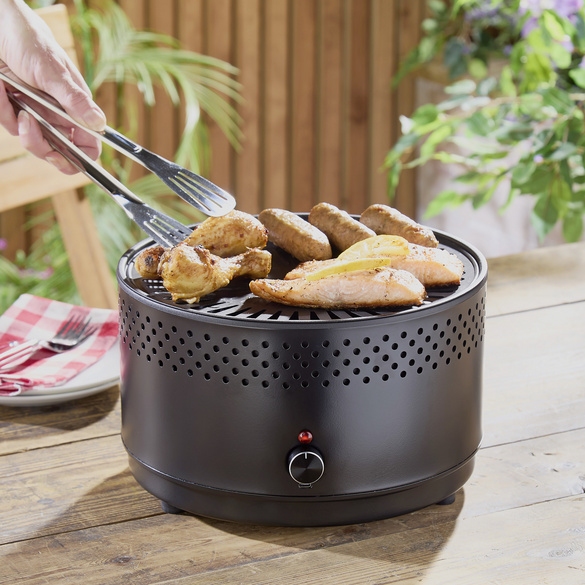 Basilico Holzkohlegrill mit Lüfter
