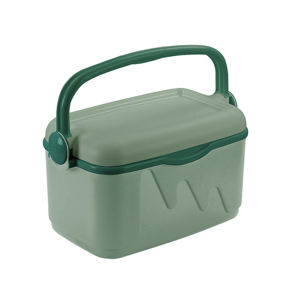 Kühlbox mit Deckel und Bügelgriff 10 L grün