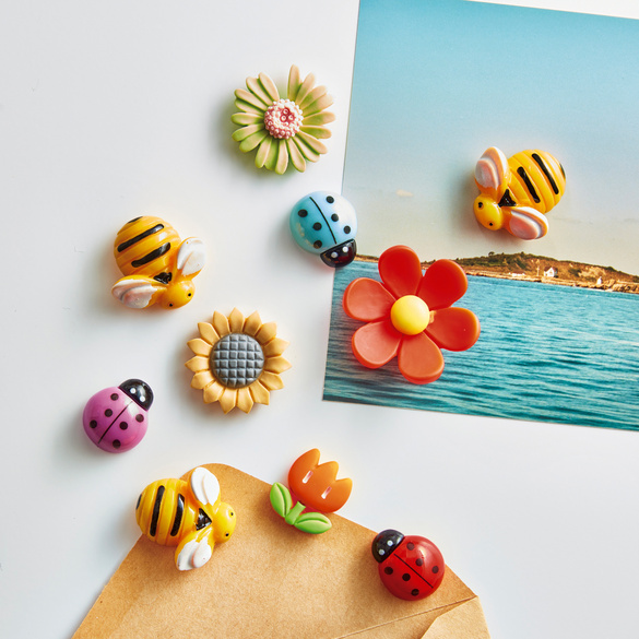 Kühlschrank-Magnete "Blumenwiese" 10er-Set