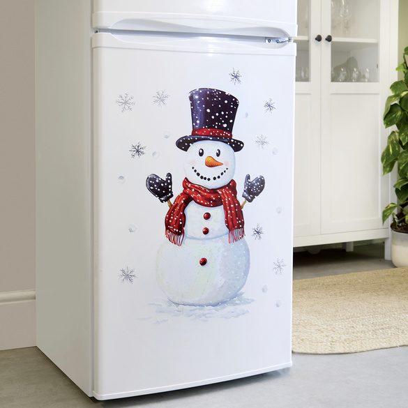 Kühlschrankaufkleber Schneemann