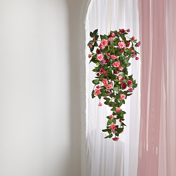 Künstliches Hängebouquet Nelken 80 cm